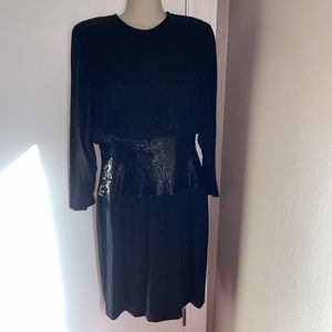 vintage Dorothy Farbo sequin cocktail dress